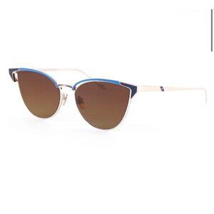 Leisure Society Model Satie 18K Gold Blue Sunglasses Titanium Frames MSRP $1650